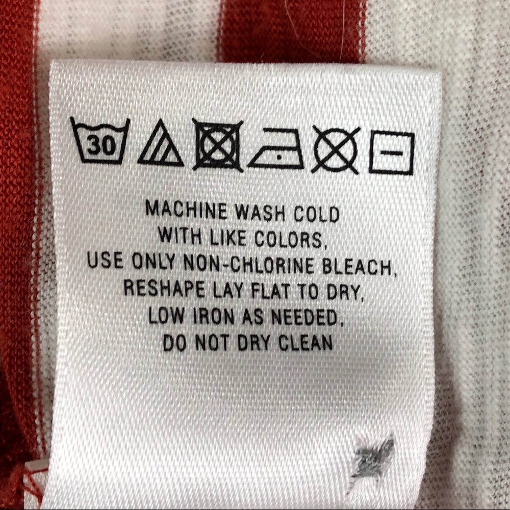 Postmark Mixed Pattern Rust & Cream Henley Xs - image 6